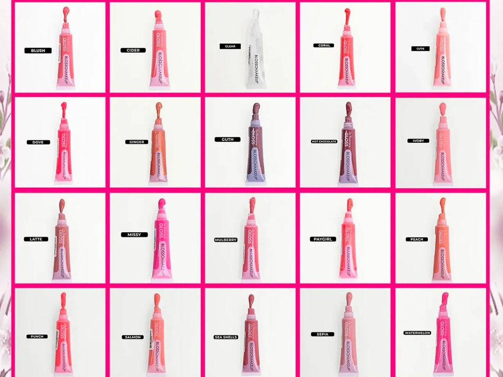 Gloss teinté - BLOSSOM MAKEUP (Lot de 5)