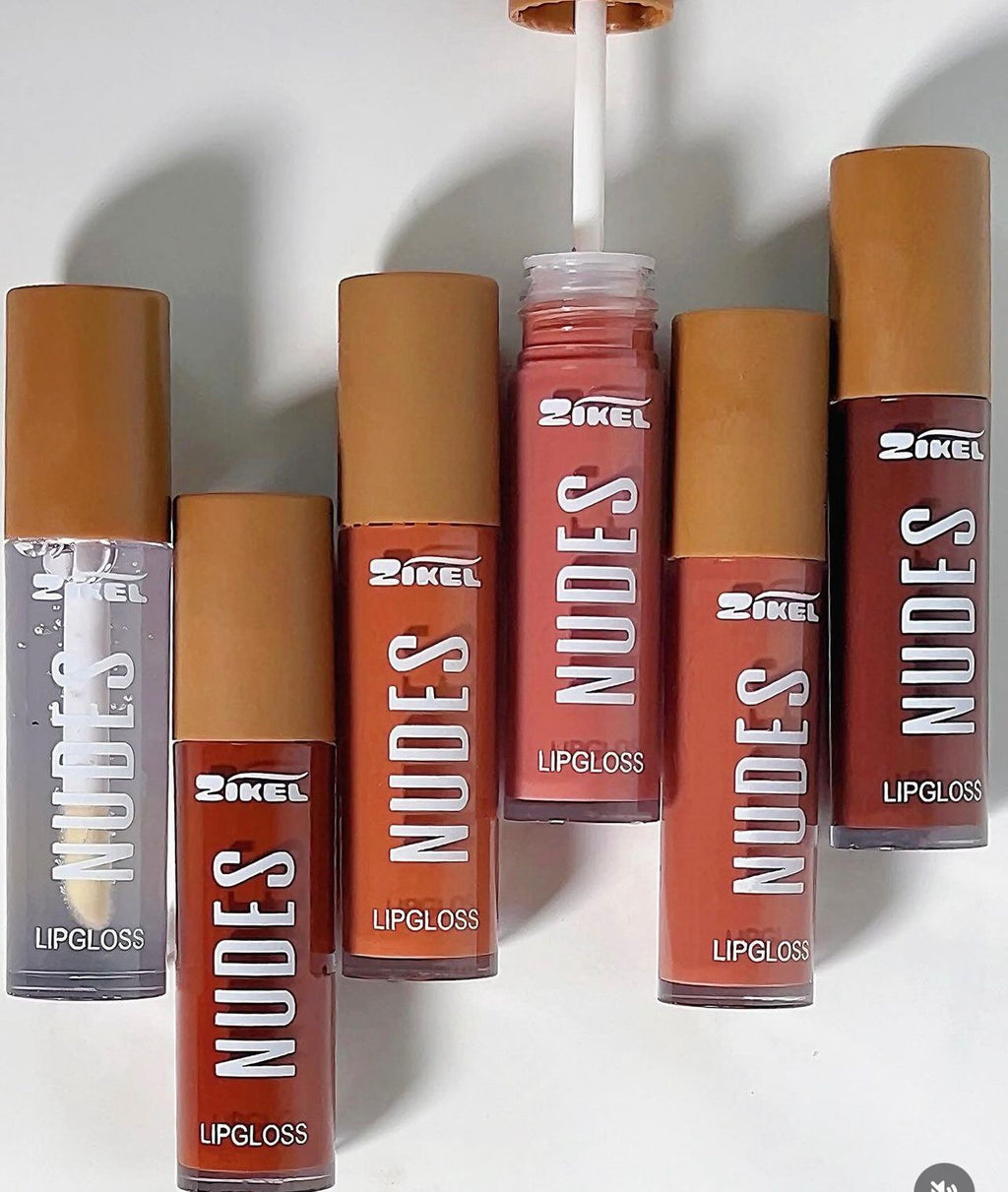 Gloss 'NUDES' - ZIKEL (Lot de 6)